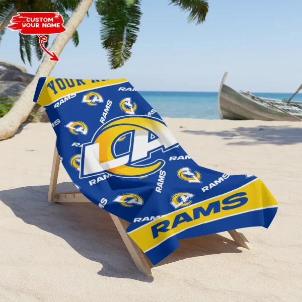 Los Angeles Rams NFL Beach Towels New 2025 AZBTOWEL405 - Image 3