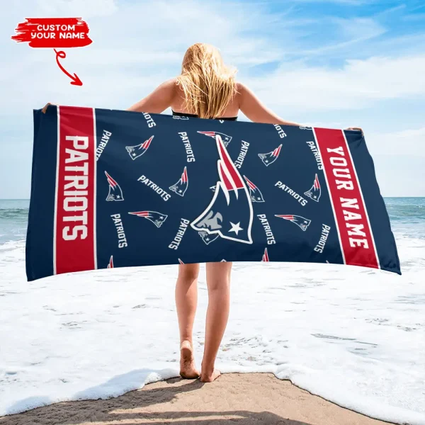 New England Patriots NFL Beach Towels New 2025 AZBTOWEL408 - Image 3