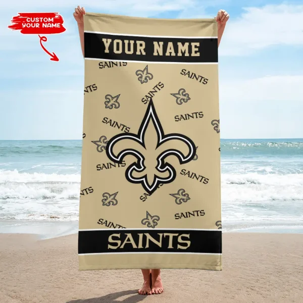 New Orleans Saints NFL Beach Towels New 2025 AZBTOWEL409