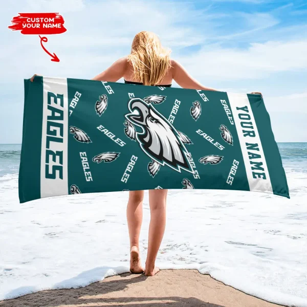 Philadelphia Eagles NFL Beach Towels New 2025 AZBTOWEL412 - Image 2