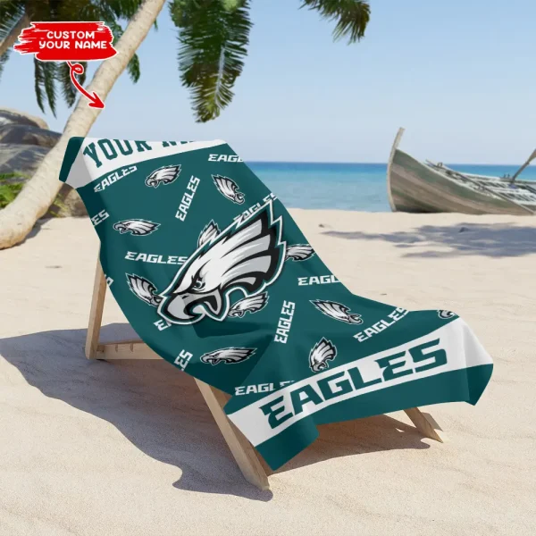 Philadelphia Eagles NFL Beach Towels New 2025 AZBTOWEL412 - Image 3