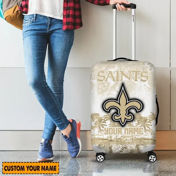New Orleans Saints Suitcase Cover Best Gift For Fan SPTLUCO001 - Image 4