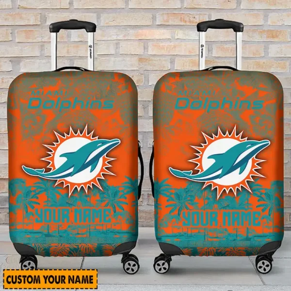 Miami Dolphins Suitcase Cover Best Gift For Fan SPTLUCO004