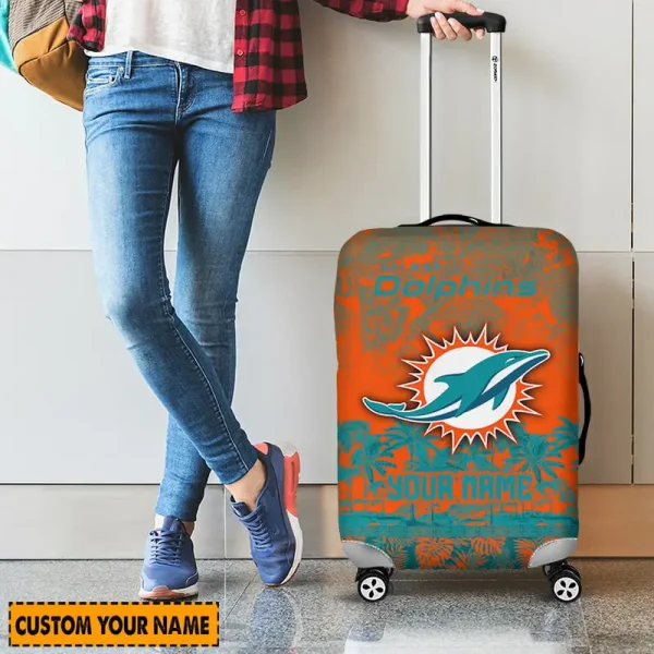 Miami Dolphins Suitcase Cover Best Gift For Fan SPTLUCO004 - Image 4