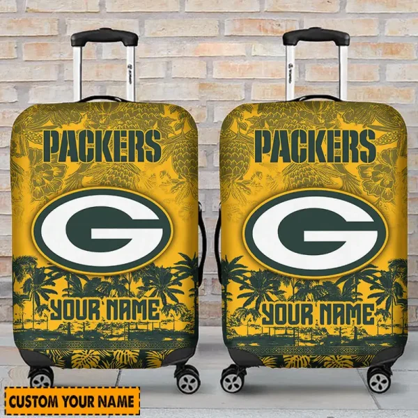 Green Bay Packers Suitcase Cover Best Gift For Fan SPTLUCO005