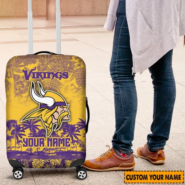 Minnesota Vikings Suitcase Cover Best Gift For Fan SPTLUCO007 - Image 2