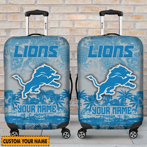 Detroit Lions Suitcase Cover Best Gift For Fan SPTLUCO023