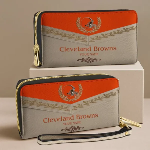 Cleveland Browns NFL Woman Clutch Purse Wallet Special Style