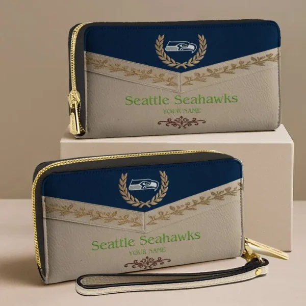 Seattle Seahawks NFL Woman Clutch Purse Wallet Special Style