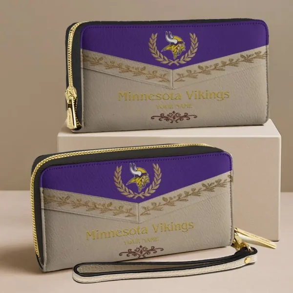 Minnesota Vikings NFL Woman Clutch Purse Wallet Special Style