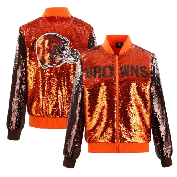 Cleveland Browns NFL Sequin Jacket