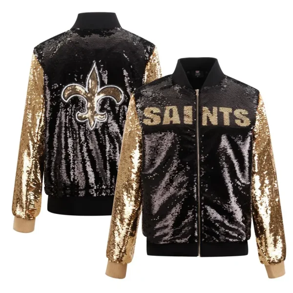 New Orleans Saints NFL Sequin Jacket