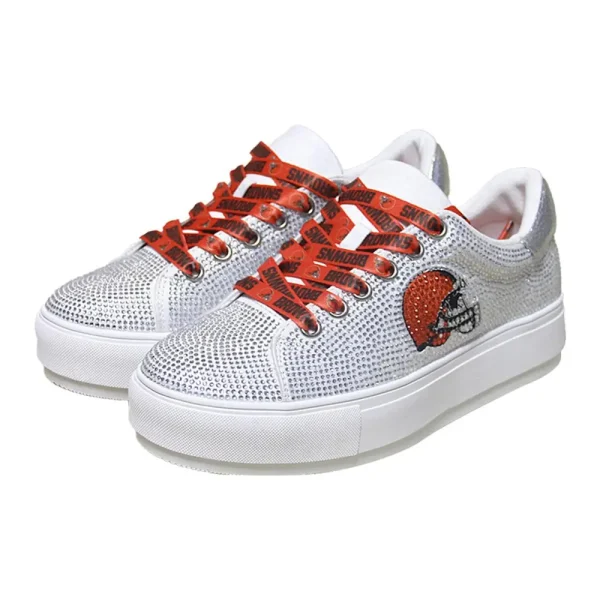 Cleveland Browns NFL Team Crystal Shoes