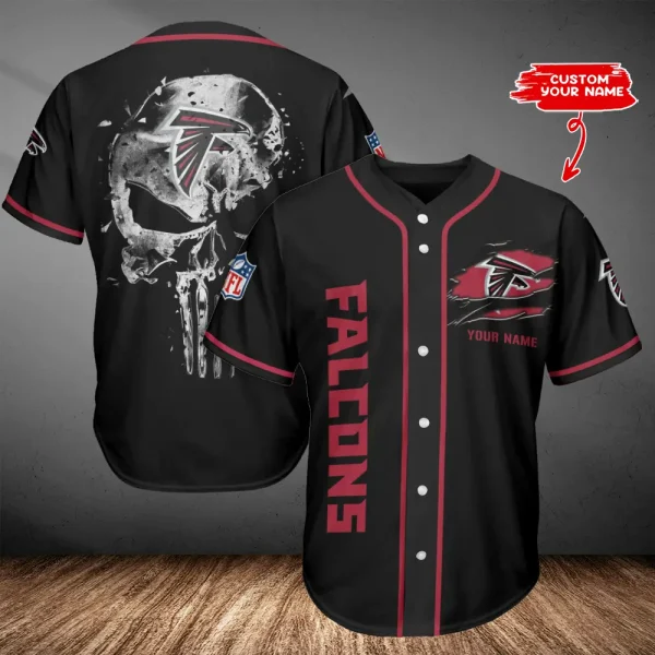 Atlanta Falcons Casual Button Baseball Shirt Trending 2025 AZCBJS630