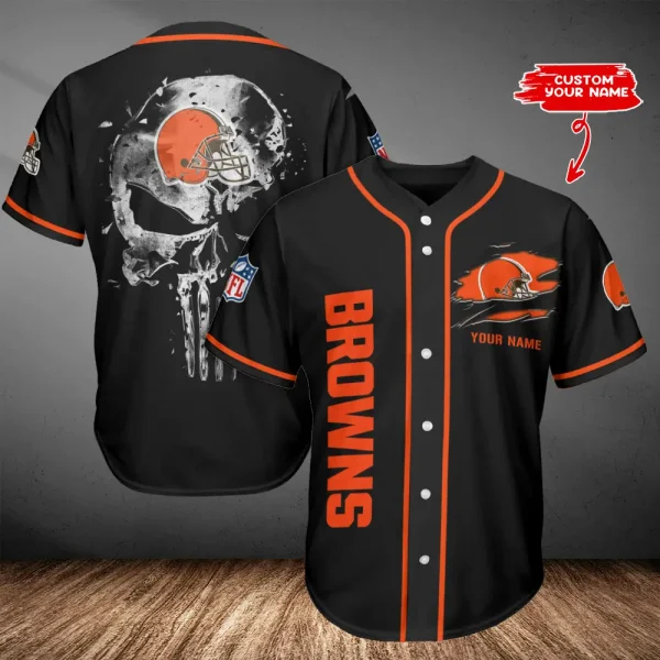 Cleveland Browns Casual Button Baseball Shirt Trending 2025 AZCBJS636
