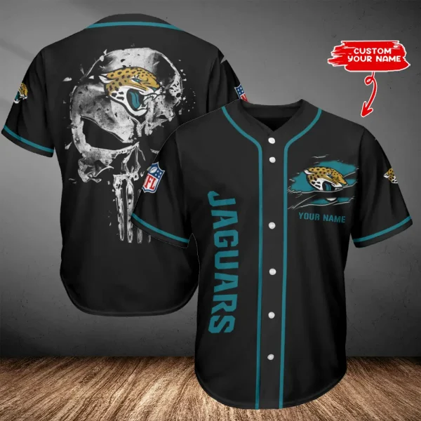 Jacksonville Jaguars Casual Button Baseball Shirt Trending 2025 AZCBJS643