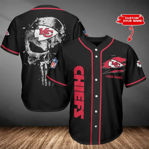 Kansas City Chiefs Casual Button Baseball Shirt Trending 2025 AZCBJS644