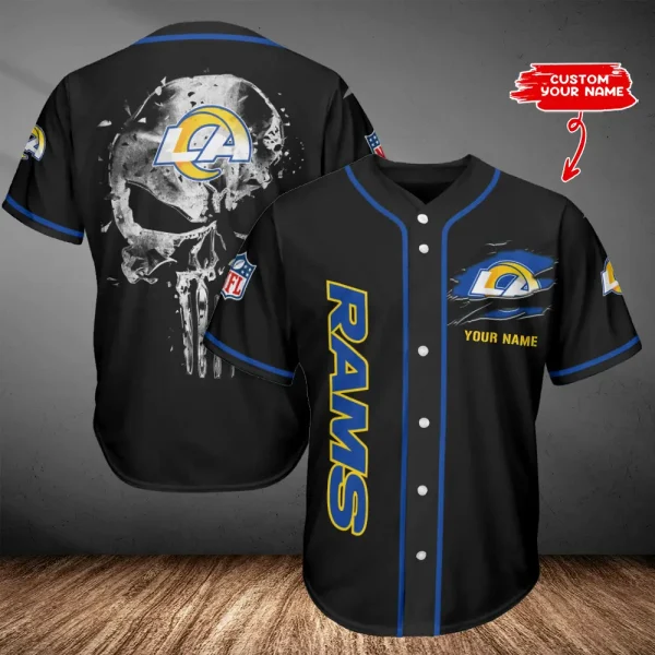 Los Angeles Rams Casual Button Baseball Shirt Trending 2025 AZCBJS647