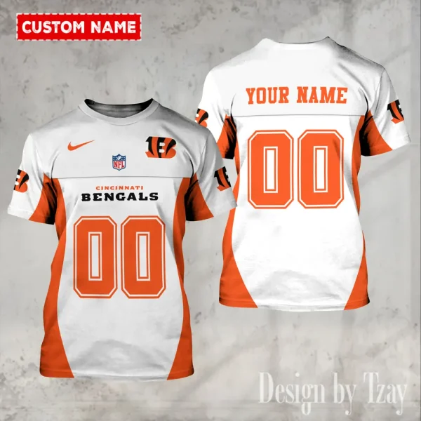 Cincinnati Bengals Summer Fashion Casual T-Shirt Gift For Sport Fans AZTS1086