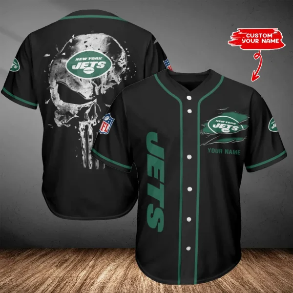 New York Jets Casual Button Baseball Shirt Trending 2025 AZCBJS653