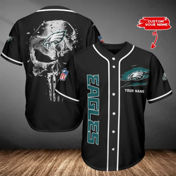 Philadelphia Eagles Casual Button Baseball Shirt Trending 2025 AZCBJS654