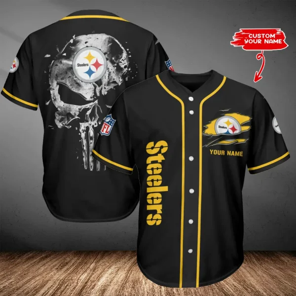 Pittsburgh Steelers Casual Button Baseball Shirt Trending 2025 AZCBJS655