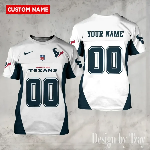 Houston Texans Summer Fashion Casual T-Shirt Gift For Sport Fans AZTS1091