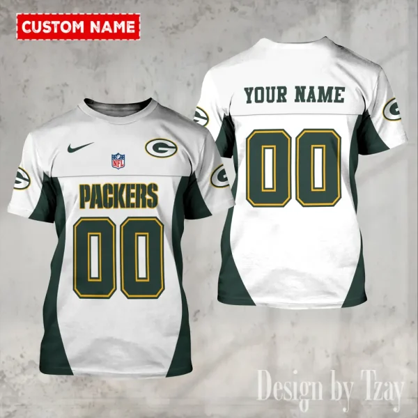 Green Bay Packers Summer Fashion Casual T-Shirt Gift For Sport Fans AZTS1092