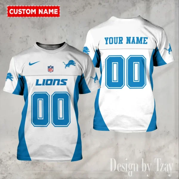 Detroit Lions Summer Fashion Casual T-Shirt Gift For Sport Fans AZTS1093