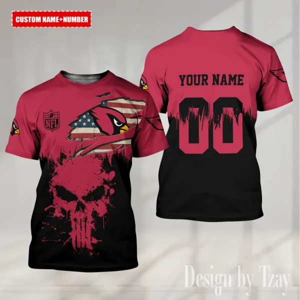 Arizona Cardinals Summer Fashion Casual T-Shirt Gift For Sport Fans AZTS1097