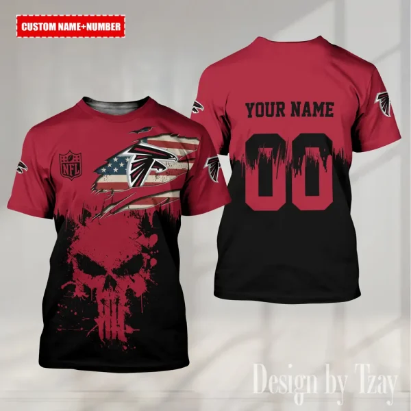 Atlanta Falcons Summer Fashion Casual T-Shirt Gift For Sport Fans AZTS1098