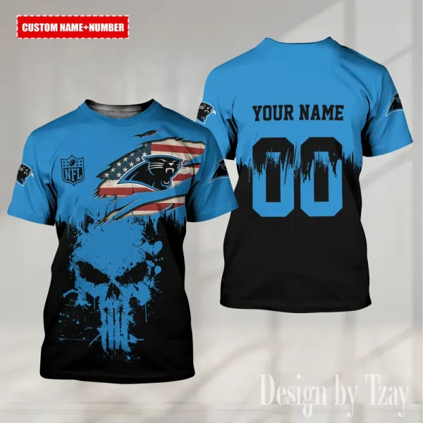 Carolina Panthers Summer Fashion Casual T-Shirt Gift For Sport Fans AZTS1101