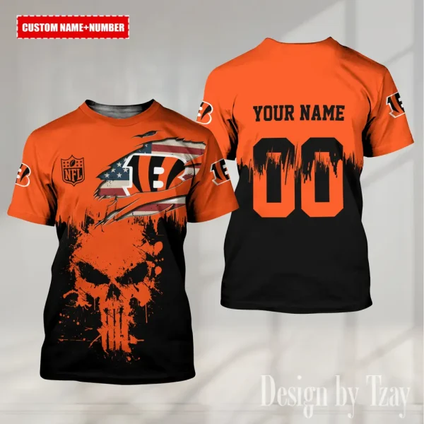 Cincinnati Bengals Summer Fashion Casual T-Shirt Gift For Sport Fans AZTS1103