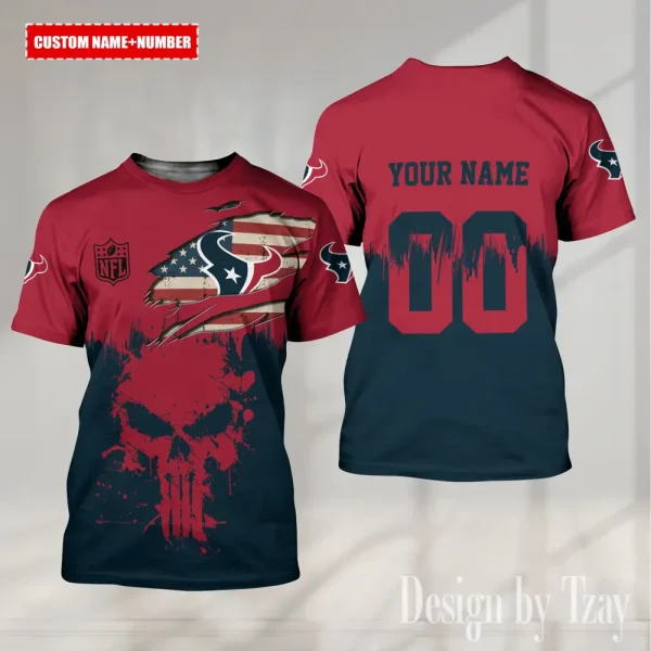 Houston Texans Summer Fashion Casual T-Shirt Gift For Sport Fans AZTS1109