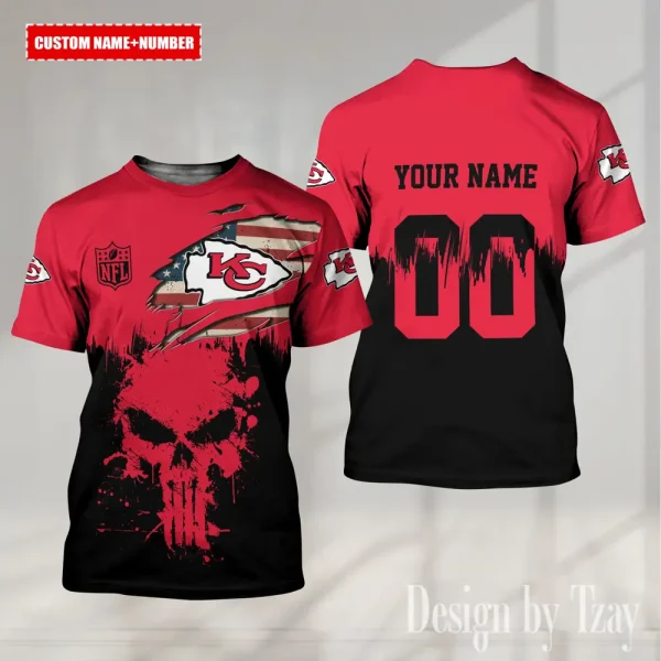 Kansas City Chiefs Summer Fashion Casual T-Shirt Gift For Sport Fans AZTS1112