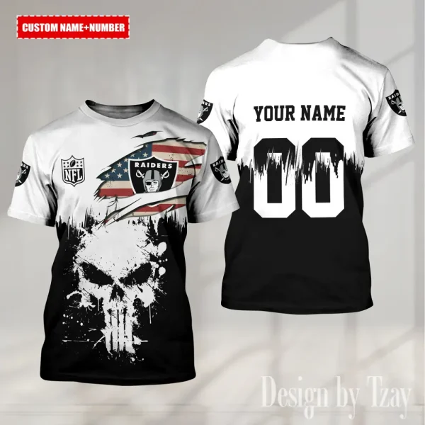 Las Vegas Raiders Summer Fashion Casual T-Shirt Gift For Sport Fans AZTS1113