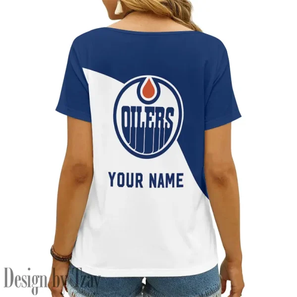 Edmonton Oilers NHL Summer New Women's Short Sleeve T-shirt 3D Trending 2025 AGCWTS841 - Image 2
