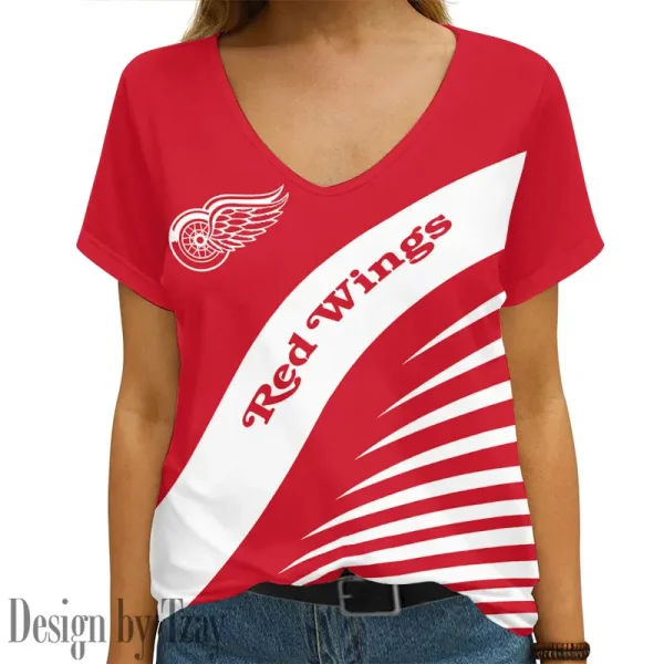 Detroit Red Wings NHL Summer New Women's Short Sleeve T-shirt 3D Trending 2025 AGCWTS842