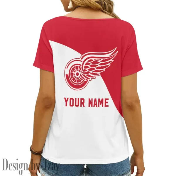 Detroit Red Wings NHL Summer New Women's Short Sleeve T-shirt 3D Trending 2025 AGCWTS842 - Image 2