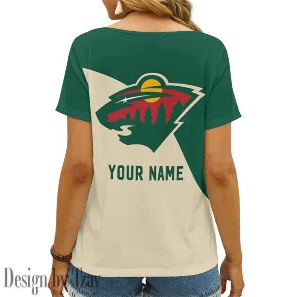 Minnesota Wild NHL Summer New Women's Short Sleeve T-shirt 3D Trending 2025 AGCWTS849 - Image 2