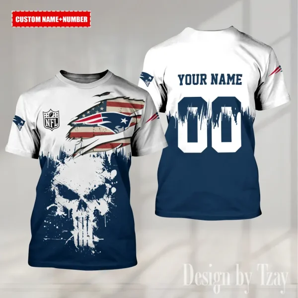New England Patriots Summer Fashion Casual T-Shirt Gift For Sport Fans AZTS1118