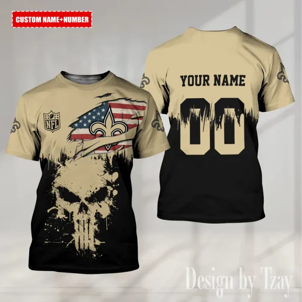 New Orleans Saints Summer Fashion Casual T-Shirt Gift For Sport Fans AZTS1119