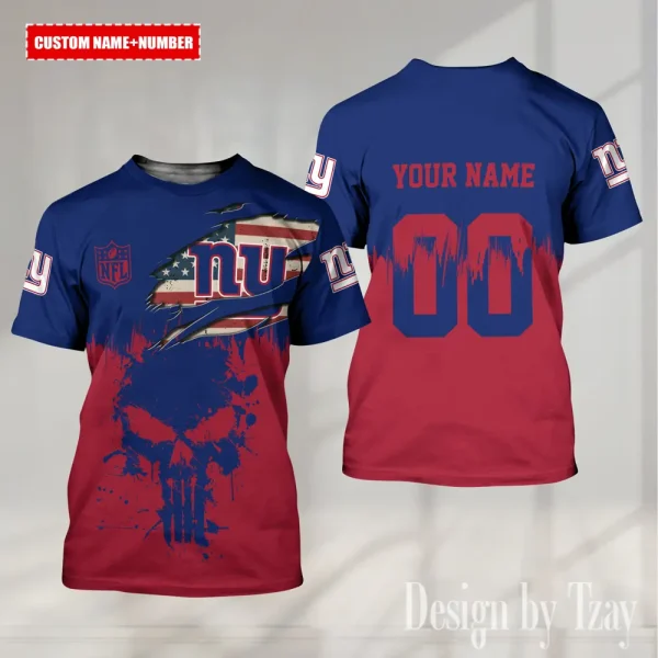 New York Giants Summer Fashion Casual T-Shirt Gift For Sport Fans AZTS1120
