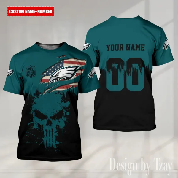 Philadelphia Eagles Summer Fashion Casual T-Shirt Gift For Sport Fans AZTS1122