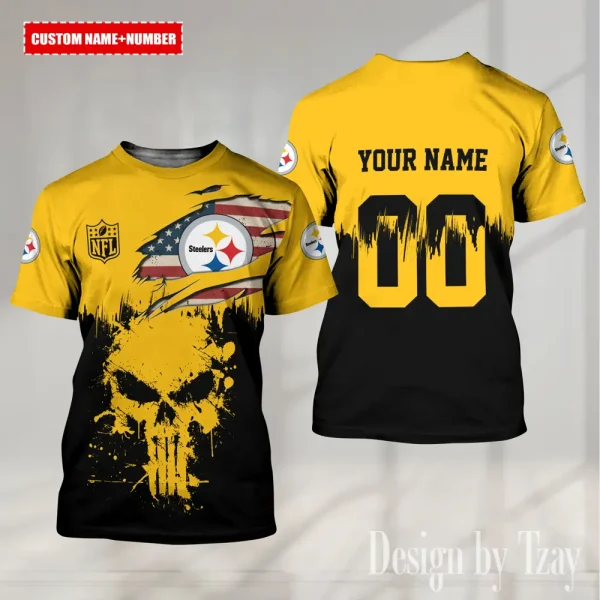 Pittsburgh Steelers Summer Fashion Casual T-Shirt Gift For Sport Fans AZTS1123
