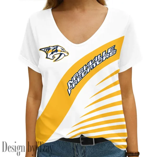 Nashville Predators NHL Summer New Women's Short Sleeve T-shirt 3D Trending 2025 AGCWTS853