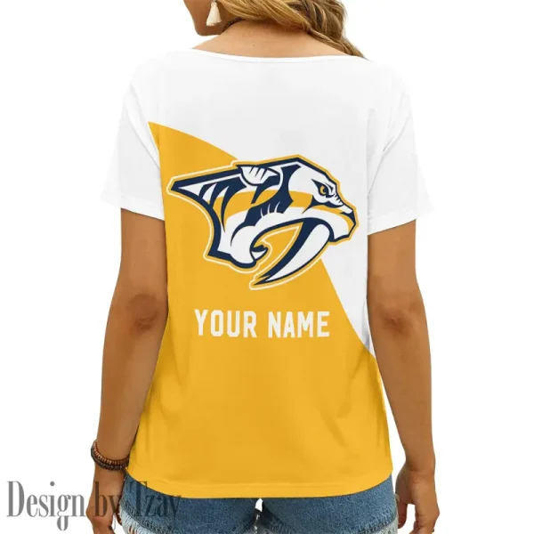 Nashville Predators NHL Summer New Women's Short Sleeve T-shirt 3D Trending 2025 AGCWTS853 - Image 2