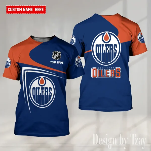 Edmonton Oilers NHL Summer Fashion Casual T-Shirt Gift For Sport Fans AZTS1139