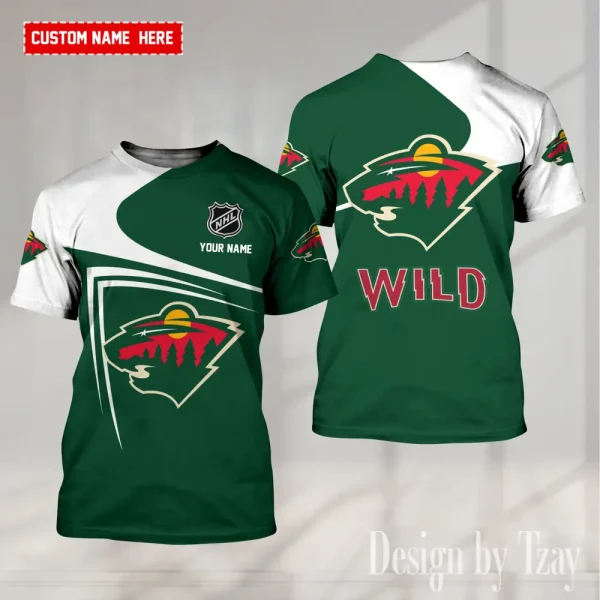 Minnesota Wild NHL Summer Fashion Casual T-Shirt Gift For Sport Fans AZTS1142