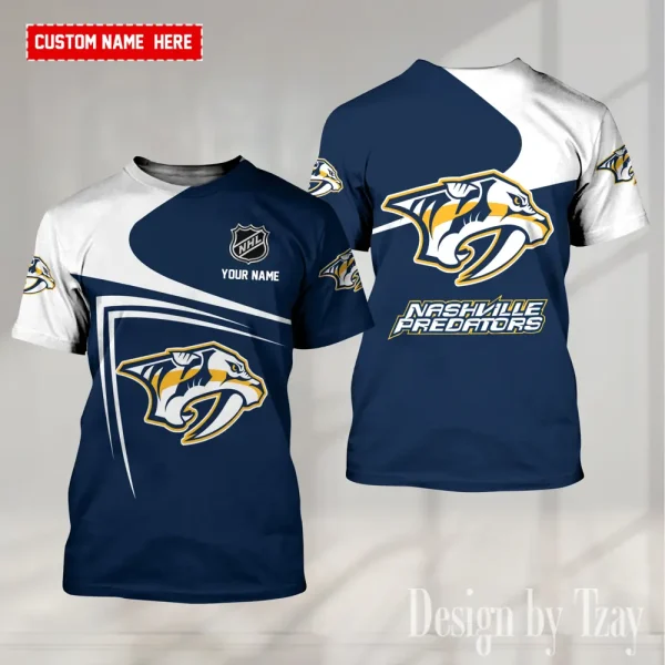 Nashville Predators NHL Summer Fashion Casual T-Shirt Gift For Sport Fans AZTS1144